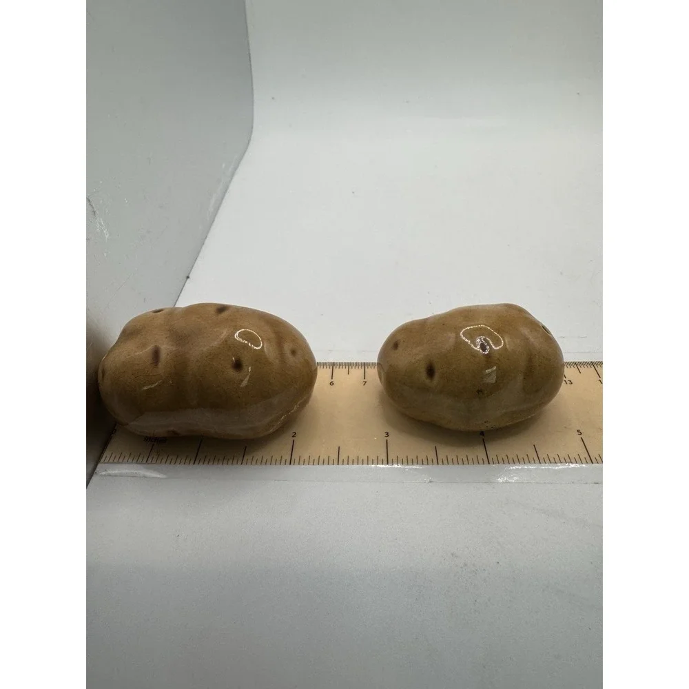 Vintage Potato Salt and Pepper Shakers